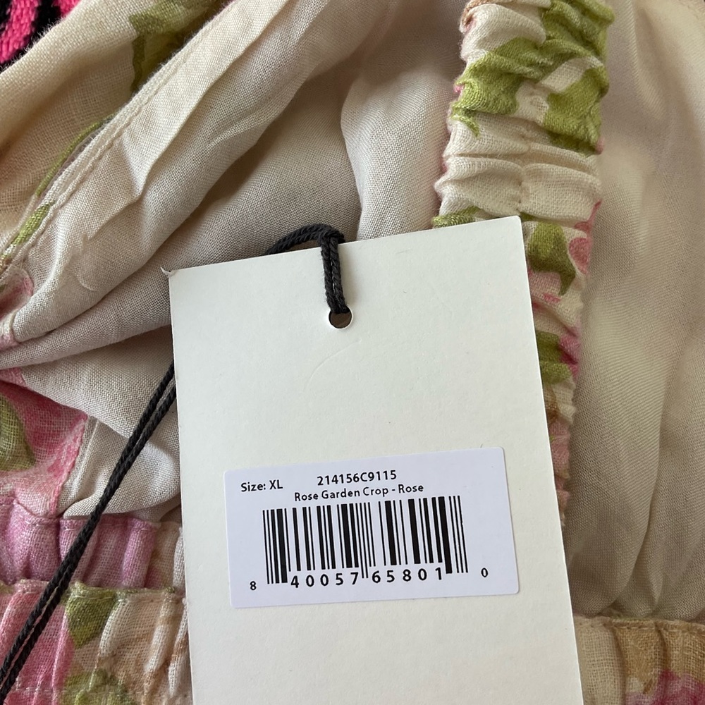 SPELL ROSE GARDEN CROP TOP NWT XL - Picture 5 of 7